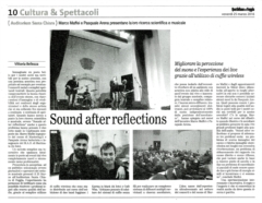 Il Quotidiano di Foggia - 25/03/2016 - Sound After Reflections