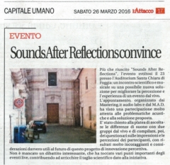 l′Attacco - 26/03/2016 - Sound After Reflections convince